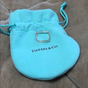 Authentic Tiffany square stacking ring